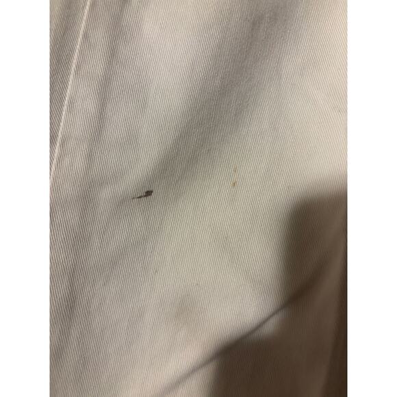 GAP Pants Womens 4 White Cotton Cropped Straight Chino Ankle Button Fly Casual - Picture 2 of 4